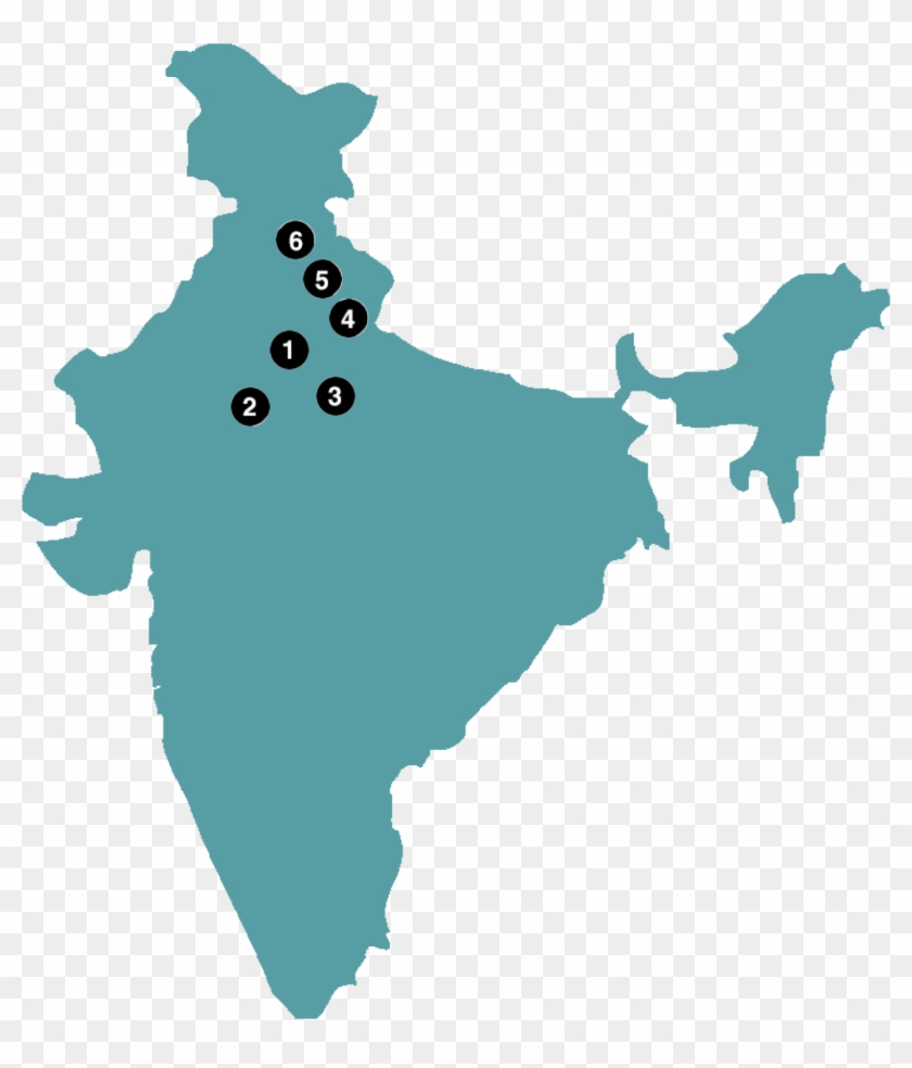 Itinerary - Agra In India Map #1668996