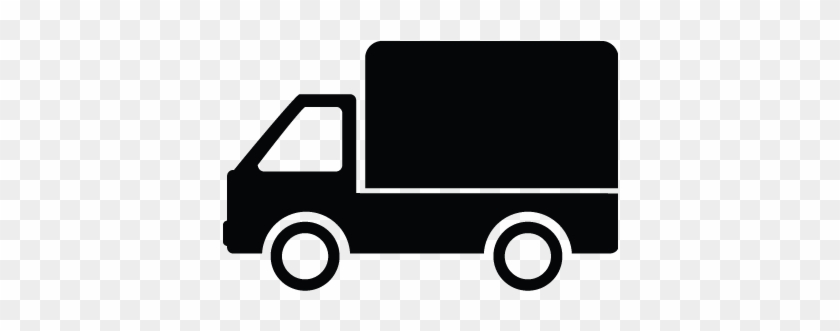 Truck Silhouette Clip Art - Transparent Delivery Van Icon #1669226