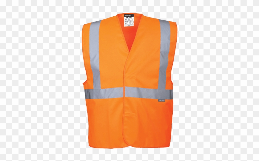 Hi-vis 1 Band Vest, Orange - Mens Portwest C472 Hi-visibility 1 Band Vest C472yer4x/5x #1669264