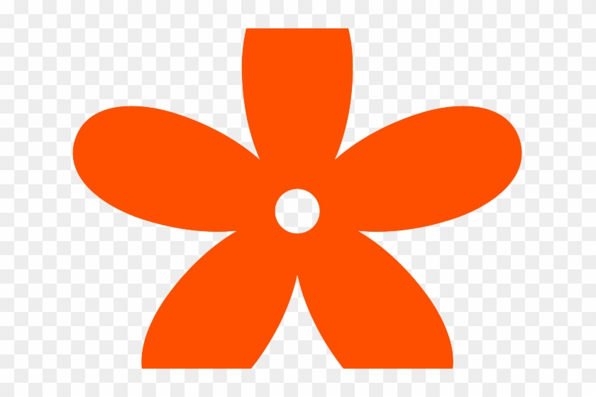 Orange Flower Clipart Carton - Clip Art #1669308