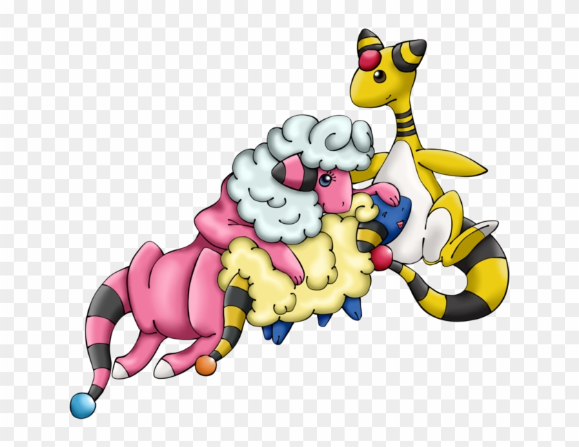 Mareep, Flaaffy And Ampharos By - Mareep Flaaffy And Ampharos #1669374