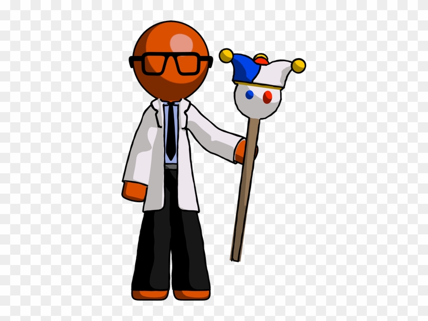 Orange Doctor Scientist Man - Question Mark Scientist Png #1669397