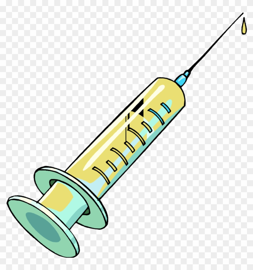 Hypodermic Medicine Clip Art Ⓒ - Cartoon Picture For Syringe #1669724