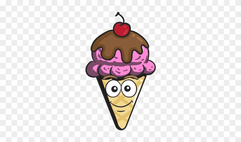 Animated Ice Cream Cone - Emoji Cartoon Ice Cream #1669738