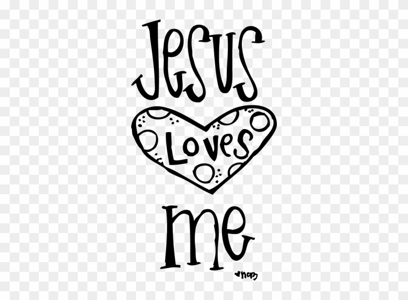 Computer Coloring Free Clipart - Jesus Loves Me Coloring Bookmark #1669742
