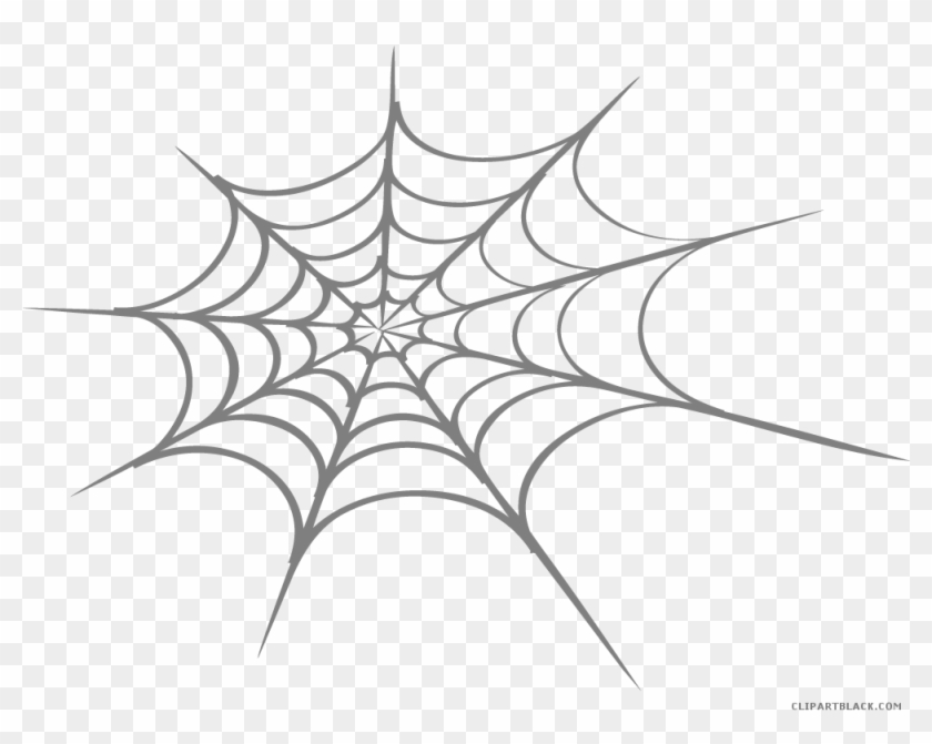 Spider Clipart Black And White Free - Spider Web Clipart Png #1669744
