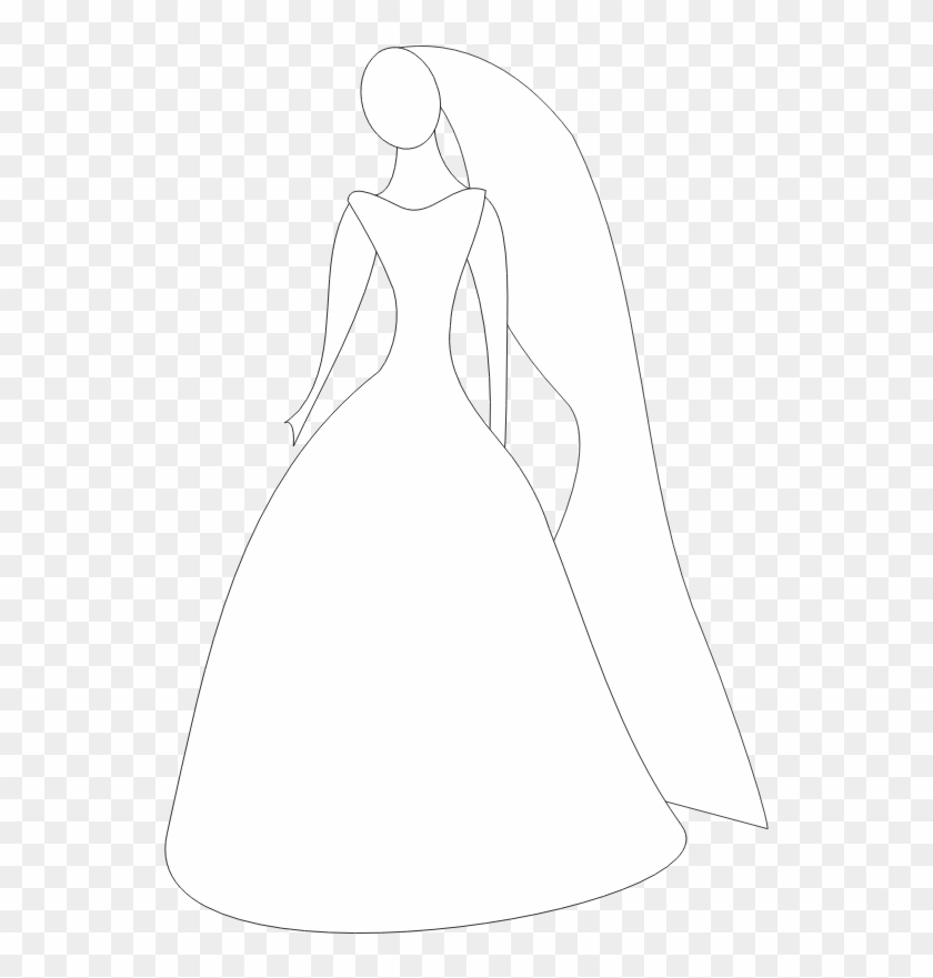 Clipart - Bride - Bride Silhouette Clip Art #1669750
