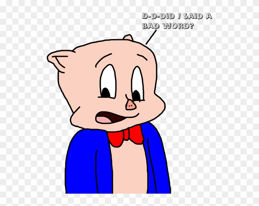 Cartoon Bad Words - Transparent Porky Pig #1669842