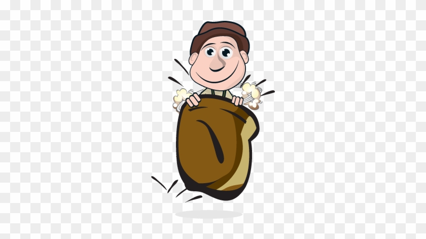 Sams Sackrace Character 1 Copy - Potato Sack Race Png #1669865