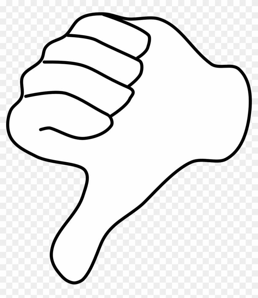 Against Favoritism - Thumb Down In White Png #1670067
