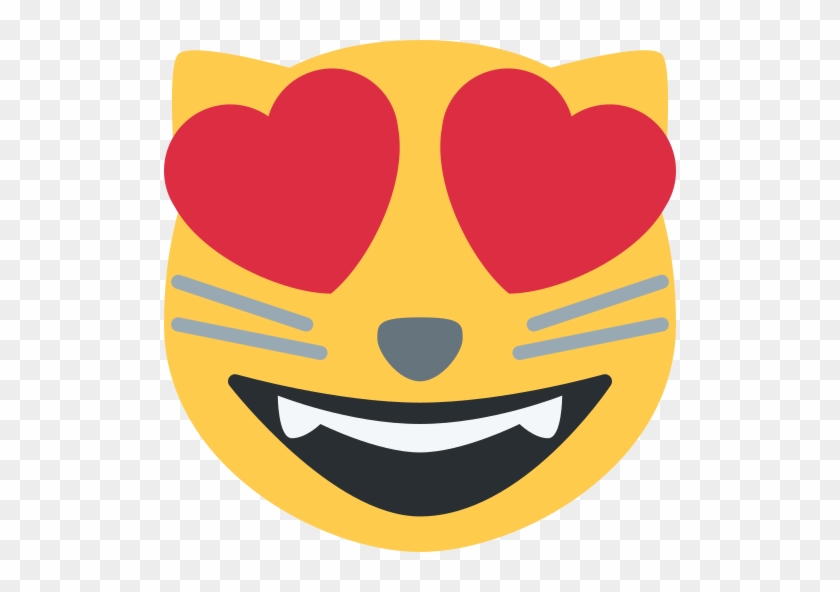 Twitter - Cat Heart Emoji Png #1670114
