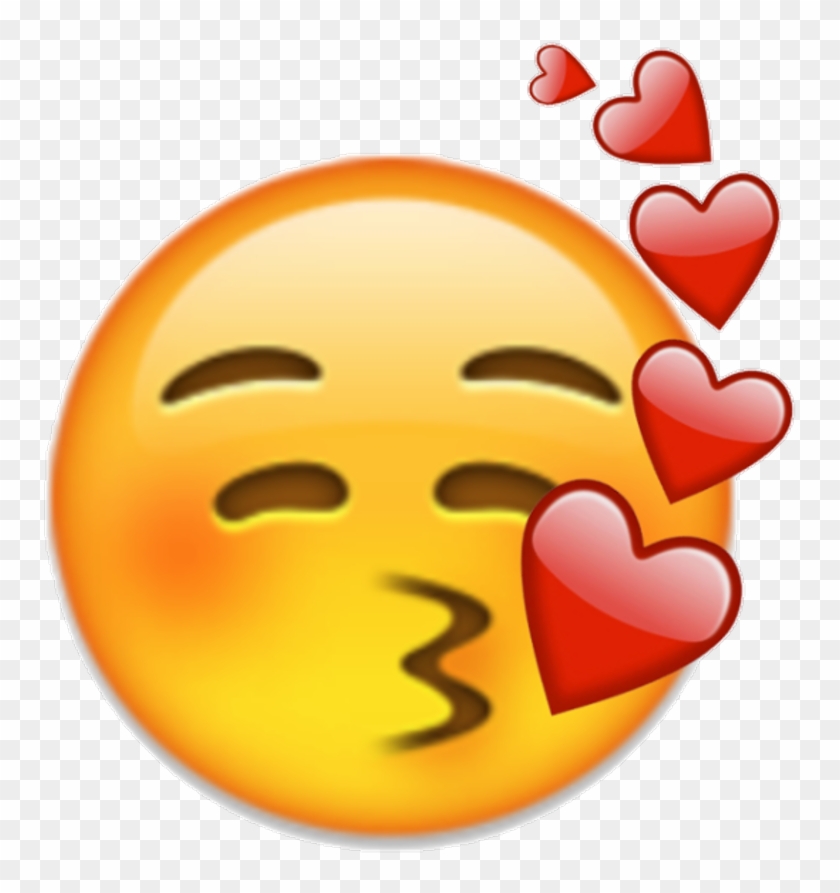 Iphone Sticker - Blushing Kissing Emoji #1670118