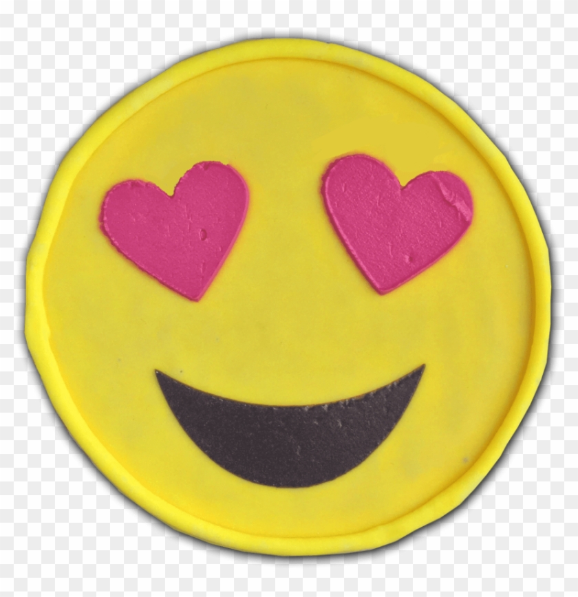 Free Png Download Emoji Pillow Pink Heart Eyes Png - Smiley #1670126