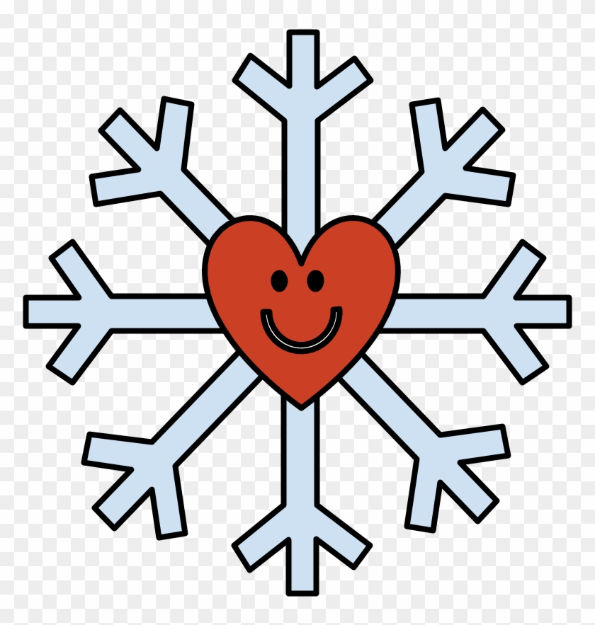 Snowflake, Smiley Face, Heart, Red, - Circulos Para Tarjetas Png #1670139