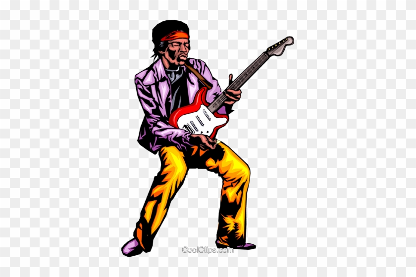 Guitar Player Royalty Free Vector Clip Art Illustration - Illustration #1670196