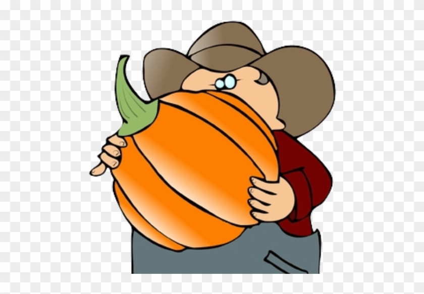 Cartoon Pumpkin Farmer #1670282
