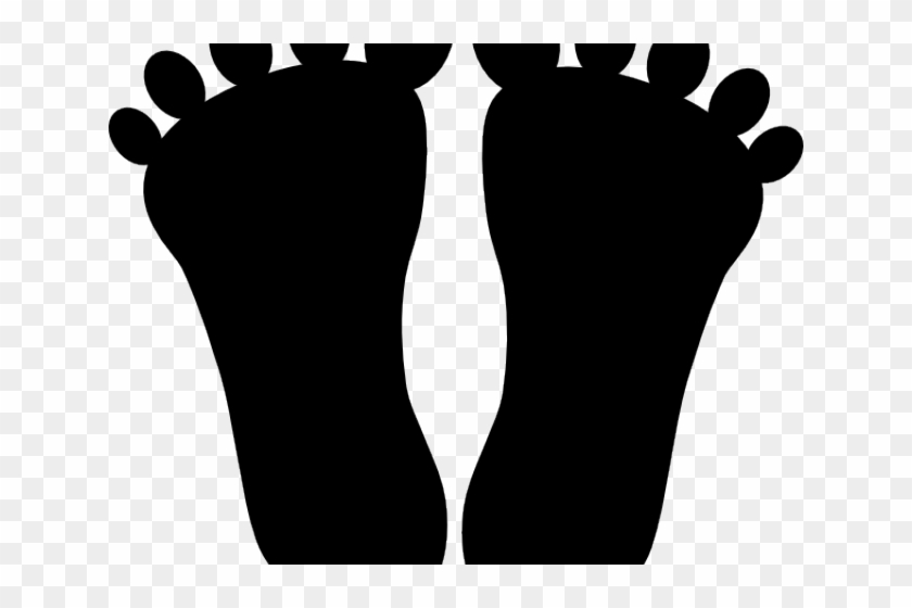 Big Foot Clipart Toe - Large Footprints #1670391