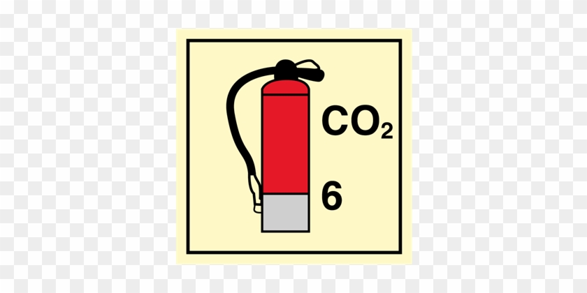 Co2 Extinguisher 6 Kg - Fire Extinguisher Imo Symbol #1670465