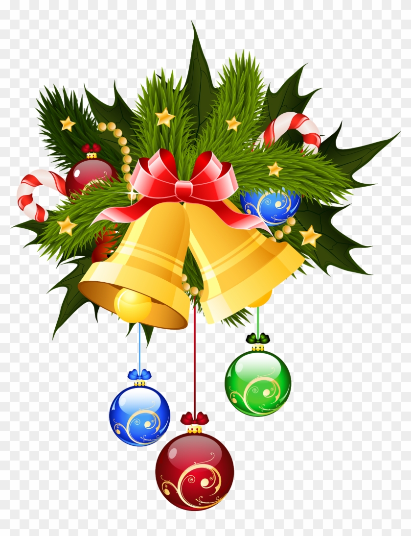Christmas Tree Clipart, Christmas Graphics, Decoupage, - Christmas Bell Images Png #1670571