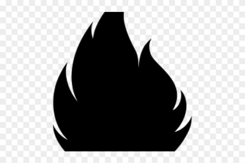 Flame Clipart Black And White - Flame Clipart Black And White #1670623