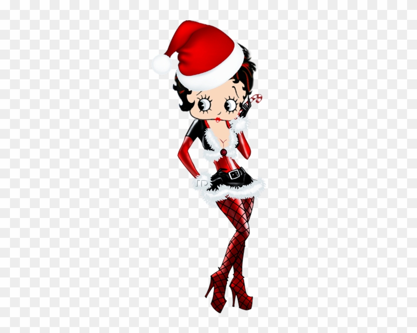 Xmas Bb With Candy Cane Betty Boop Pictures, Merry - Betty Boop Christmas #1670905
