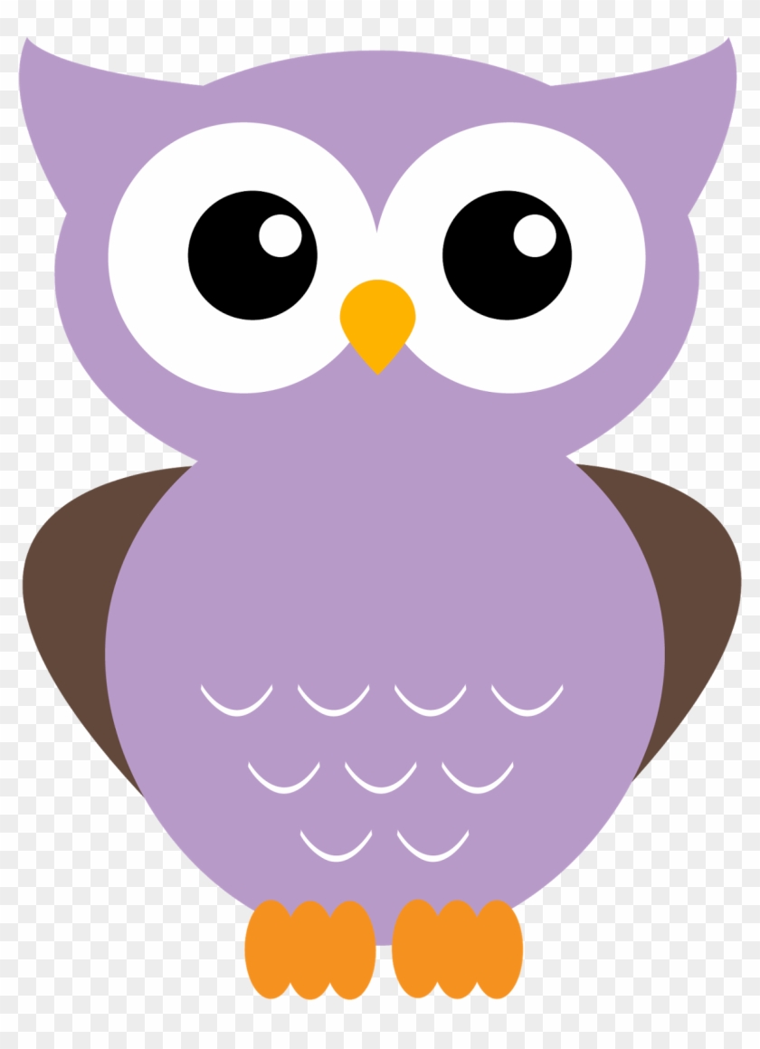 Lechuza Sofia Owl Clip Art Cute - Cute Purple Owl Clipart #1670917