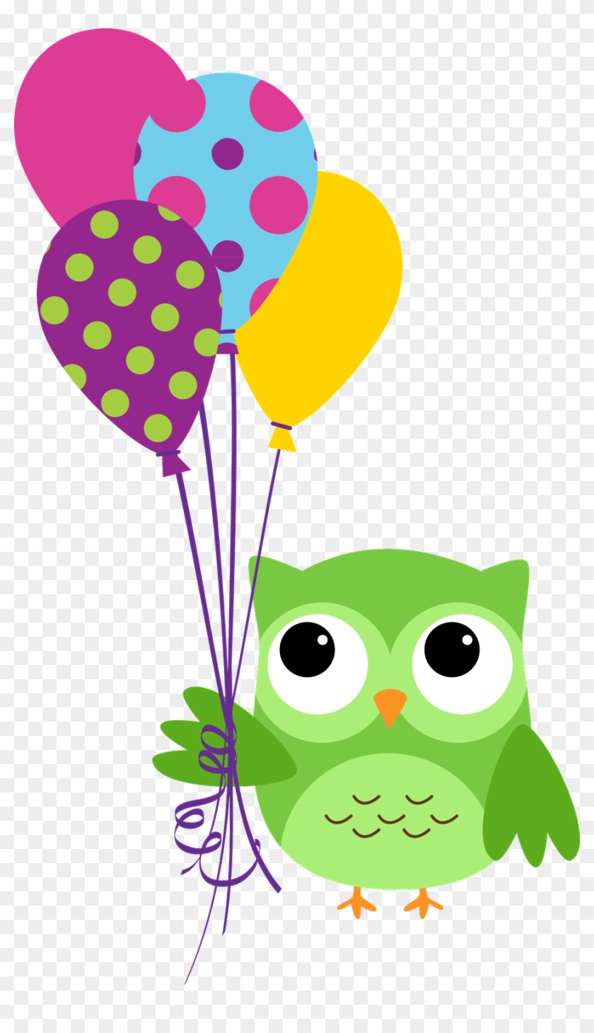 Corujas Minus Smiley Faces Pinterest Owl Clip - Buho Con Globos Dibujo #1670931