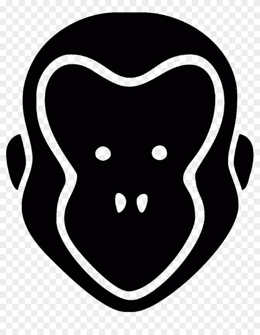 Monkey Silhouette Head For Vinyl - Monkey Silhouette Head For Vinyl #1670972
