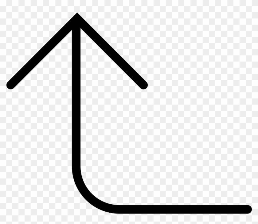Curve Thin Up Arrow Svg Png Icon Free Download - Thin Curved Arrow Png #1671025