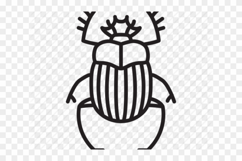 Drawn Bug Scarab Beetle - Icon Beetle #1671138