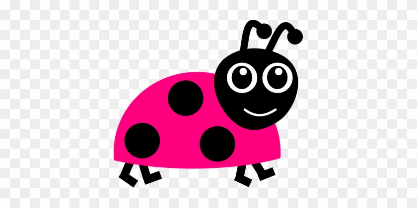 Ladybug, Ladybird, Ladybird Beetle - Pink Lady Bug Clipart #1671150