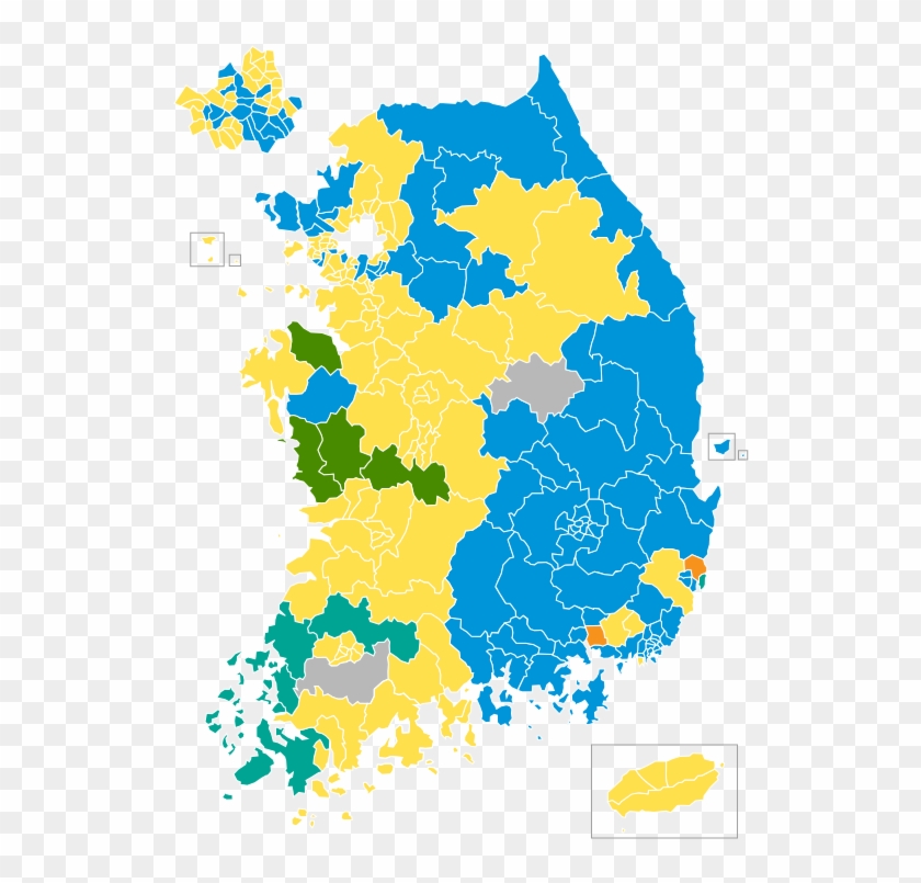 South Korean Legislative Election 2004 Districts - South Korea Population Distribution Map #1671206