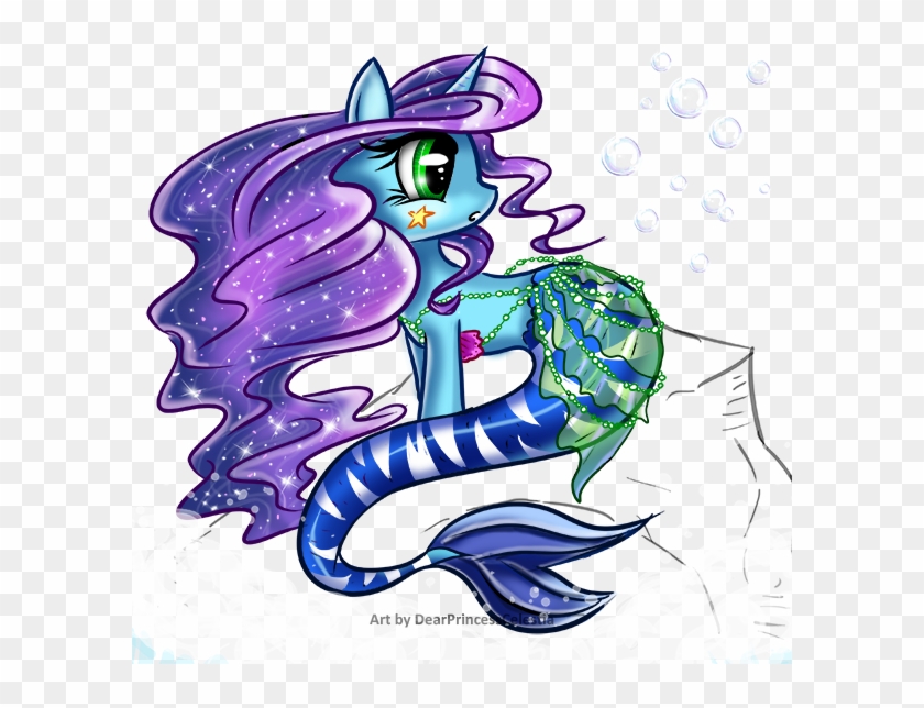 Dearprincesscelestia, Mermaid, Merpony, Midriff, Oc, - Cartoon #1671645