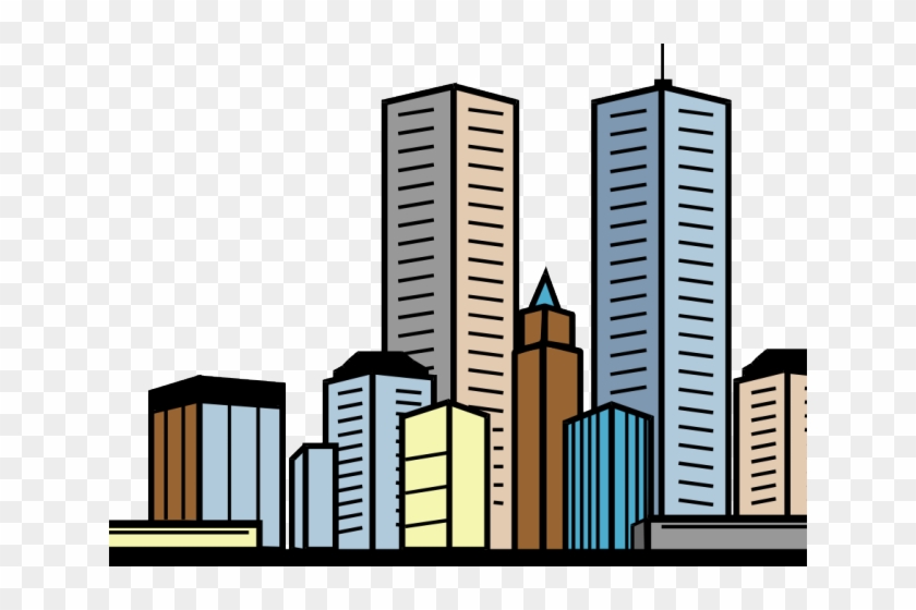 Towers Clipart Commercial Building - Buildings Clipart #1671747