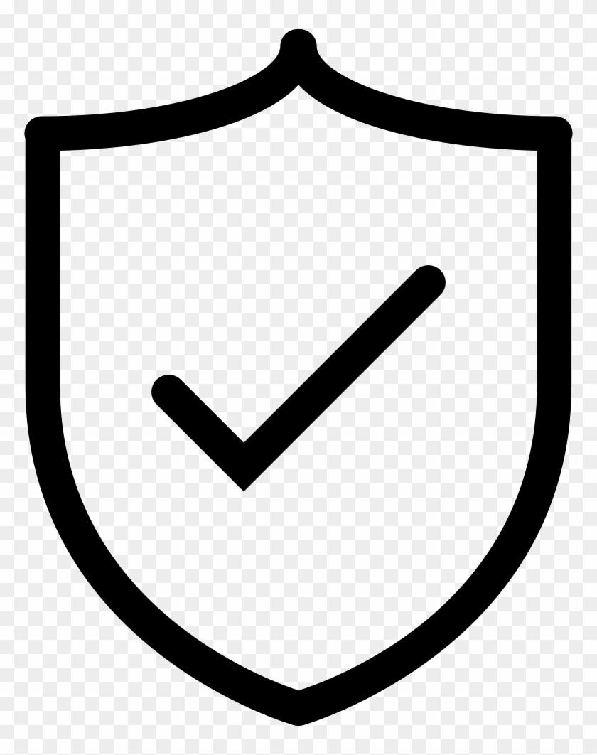 Collection Of Free Shield Svg Black And White - Shield White Icon Png #1671951