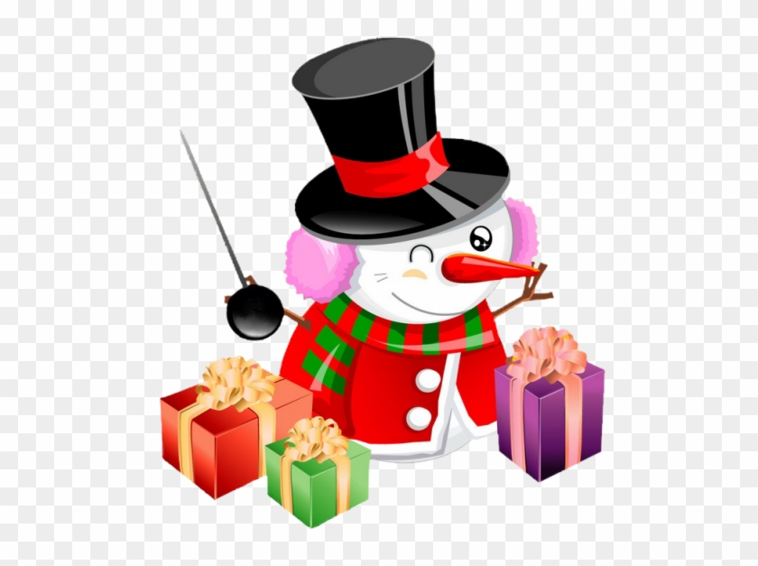 Tube De Noel - Clipart Cute Christmas Snowman #1672029
