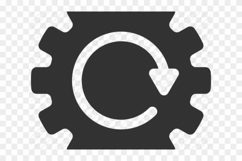 Setting Clipart Gear Wheel - Rotation Gear Icon #1672071