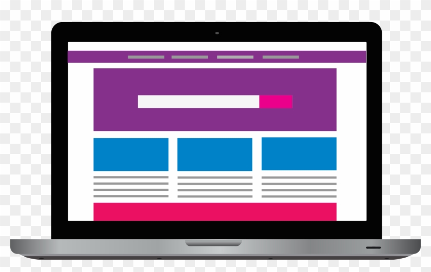 Responsive Website Framework On An Apple Laptop - Website Transparent #1672191