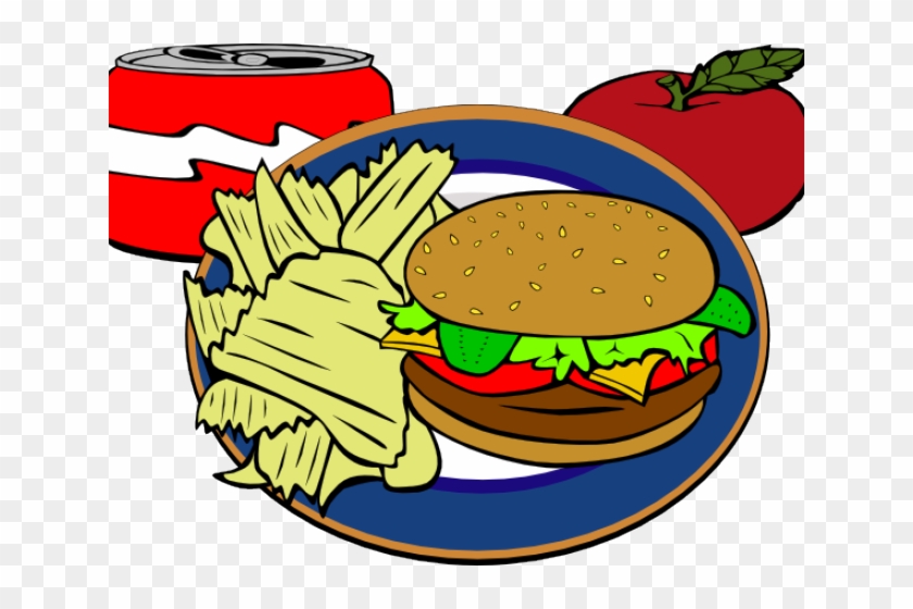 Drinks Clipart Junk Food - Hamburger Clip Art #1672199