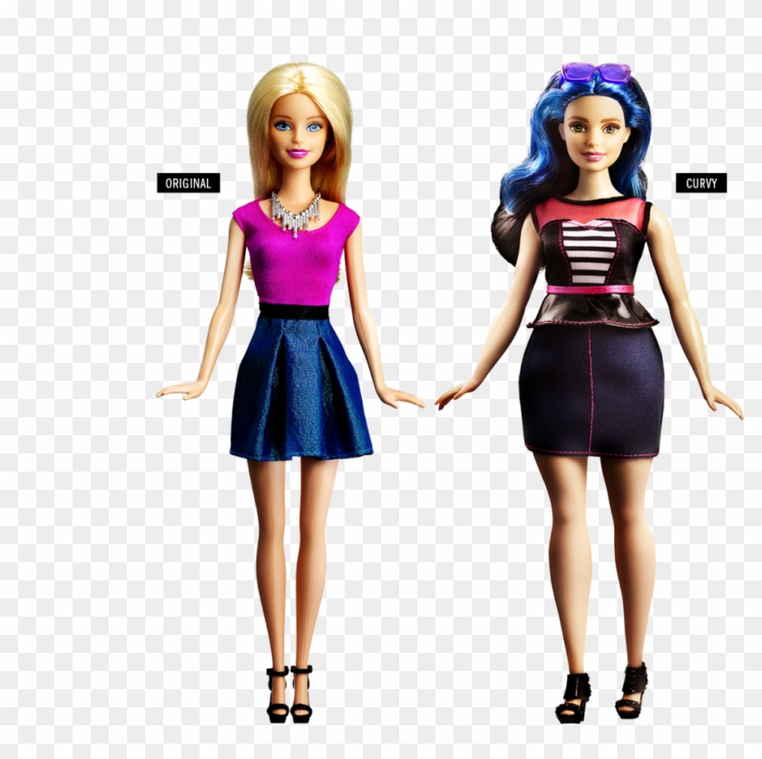Mattel Releases Three New Body Shapes For The World's - Curvy Barbie #1672205