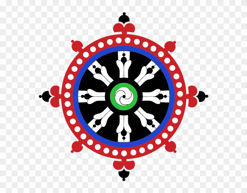 Red Wheel - Buddhist Symbols #1672267
