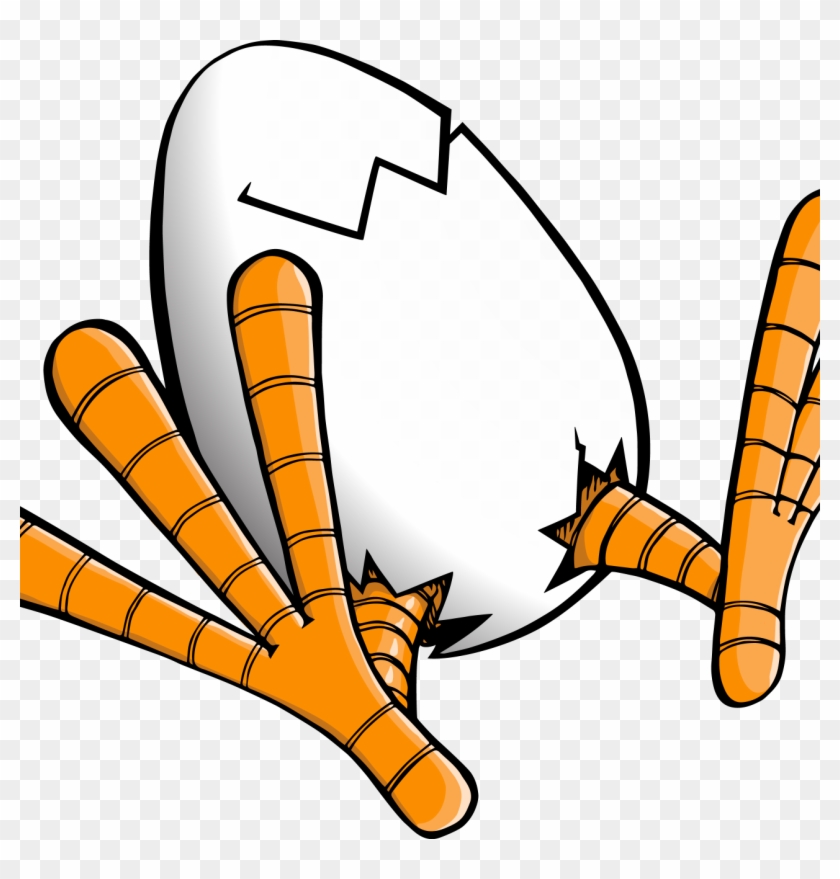 Chickenfeet Travels - Cartoon Chicken Feet Clipart #1672317