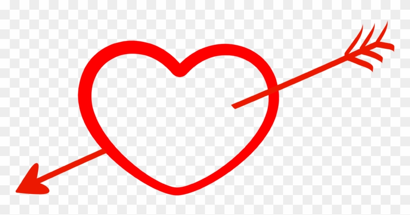 Com/png/heart With Arrow - Transparent Heart Arrow Png #1672325