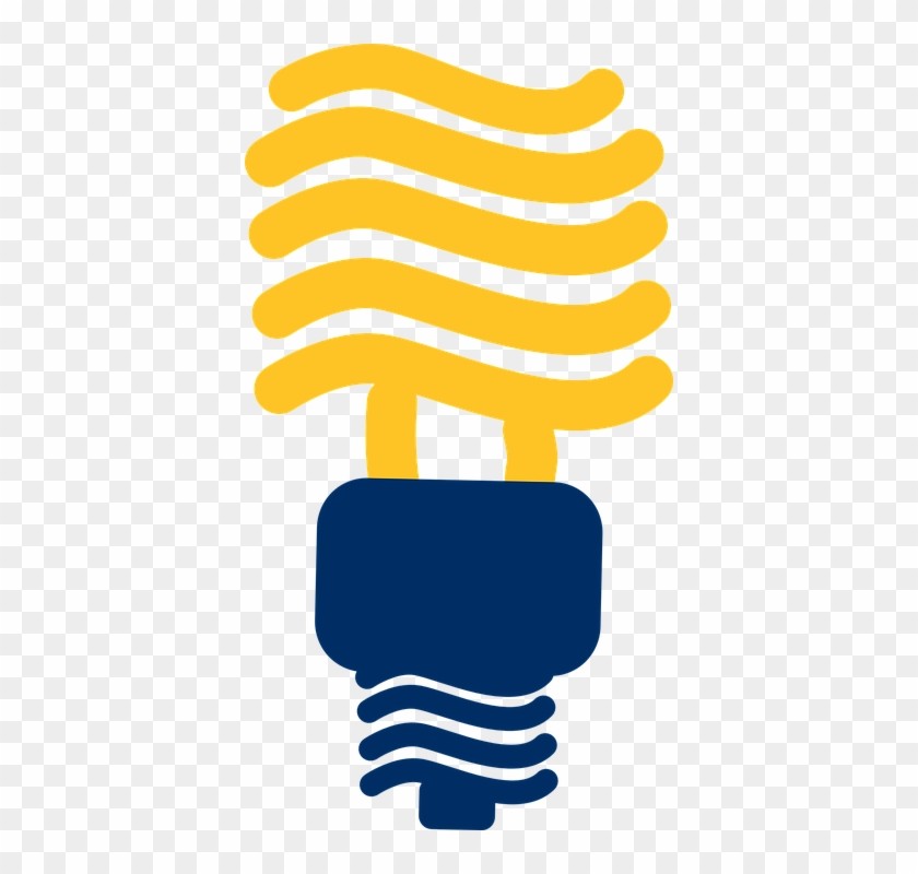 Energy Conservation - Fluorescent Light Bulb Clipart #1672367