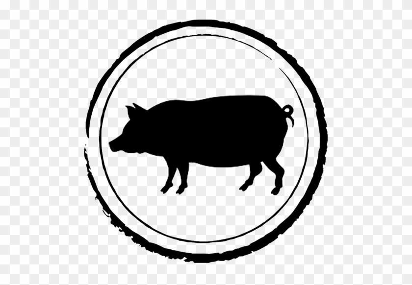 50/lb / Each Half Of Pork Requires A $100 Deposit - Vinyl Pig Decal #1672373