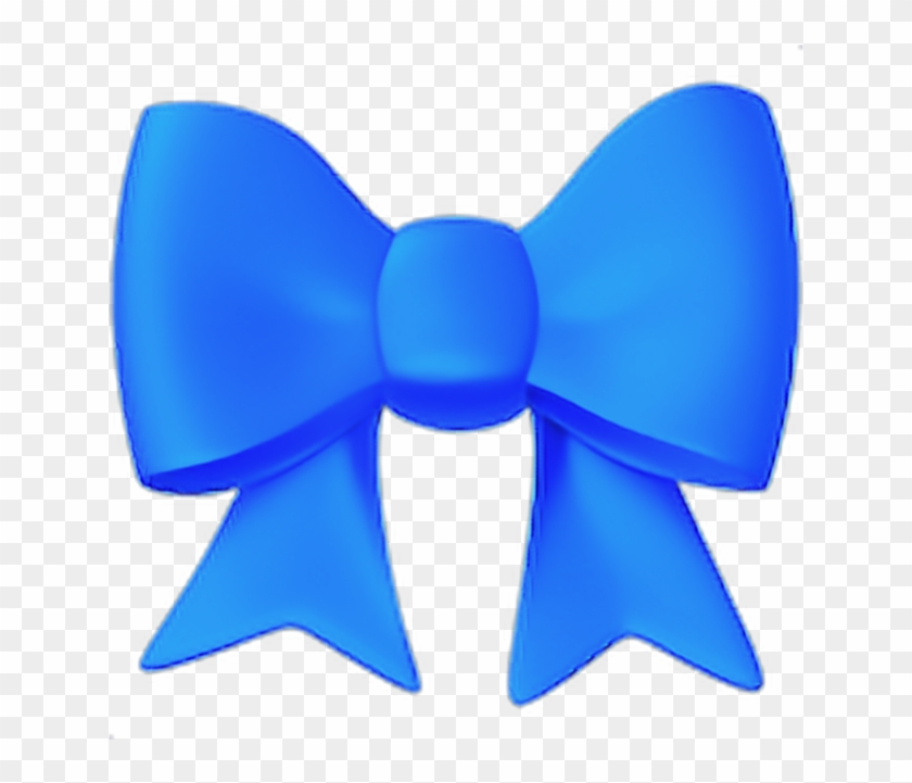 Freetoedit Coloured Blue Bow Emoji Blueemoji Emojiblue - Blue Bow Emoji #1672412