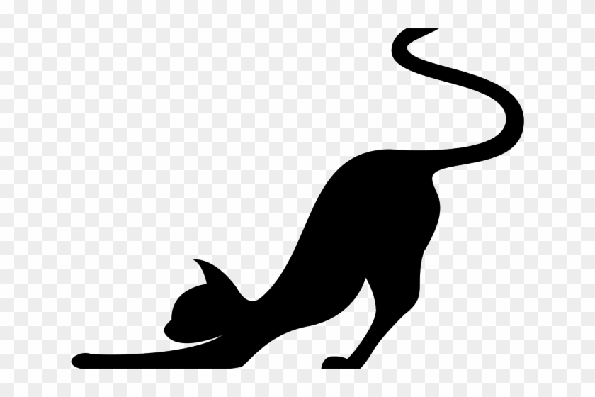 Black Cat Clipart Cat Stretch Printable Cat Silhouette Free Transparent Png Clipart Images Download