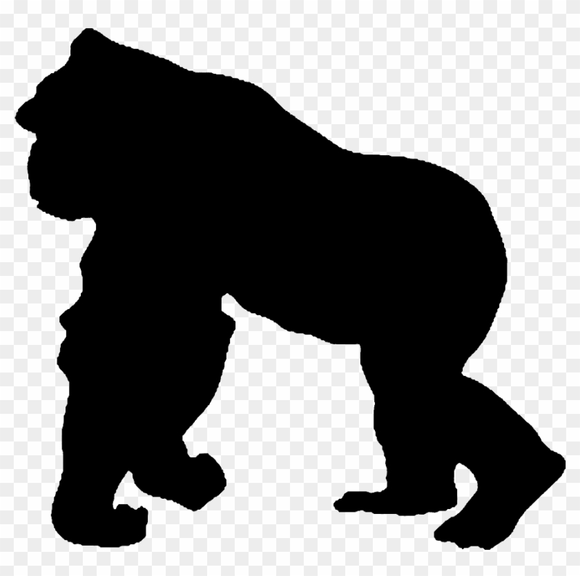 Gorilla Silhouette Png At Getdrawings - Gorilla Silhouette Png #1672533