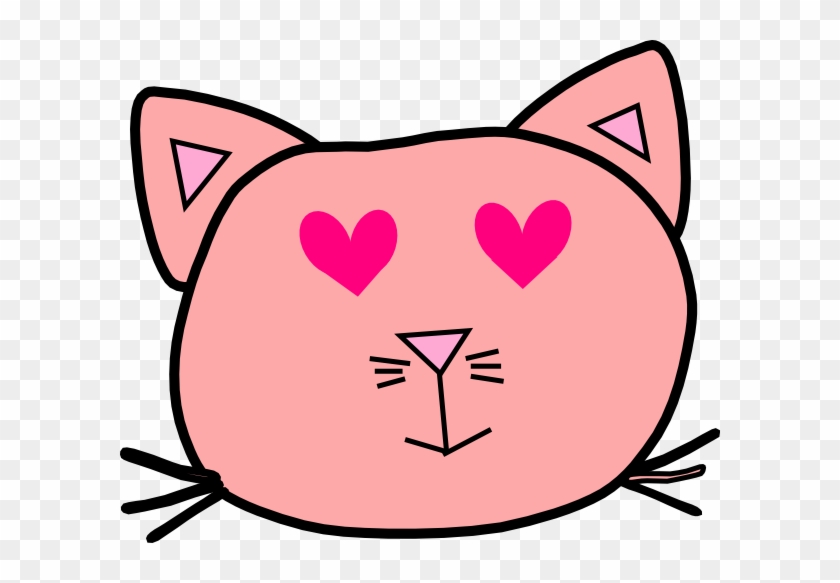 Cartoon Cat Face Outline #1672558