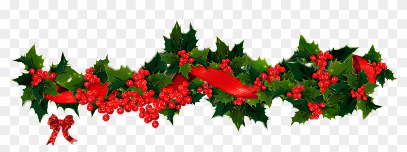 2404 X 832 8 0 - Christmas Garland Png #1672571